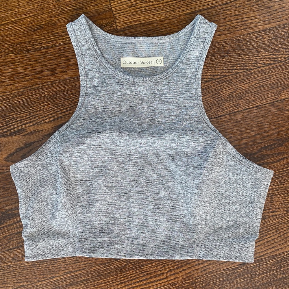 Outdoor Voices Athena Crop in Gray